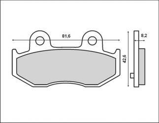 Klocki hamulcowe kh411 suzuki an 250`01-02, an 400`04-06, tył (ft 3047)